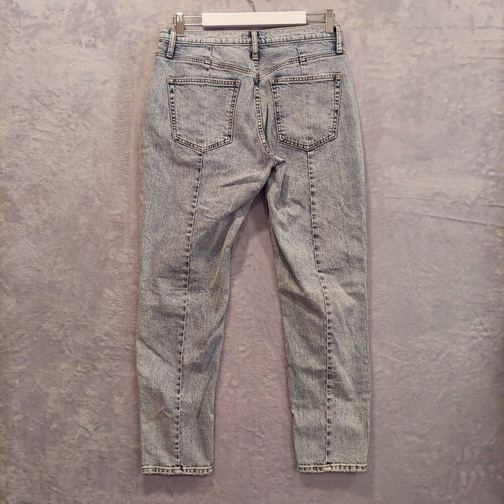 Silver Frisco Tapered Womens Size 28/28 (31x27) Mid Rise Distressed Denim Jeans - Picture 16 of 16
